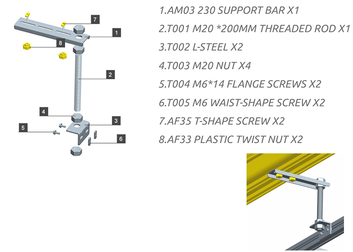 2301 LADDER RACK SUPPORT KIT RNM Netconnect Co